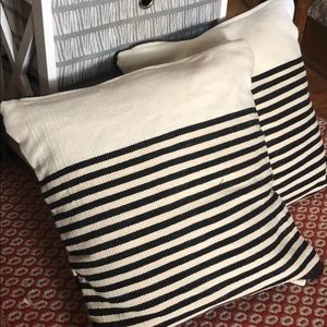 Two Kate spade throw pillows